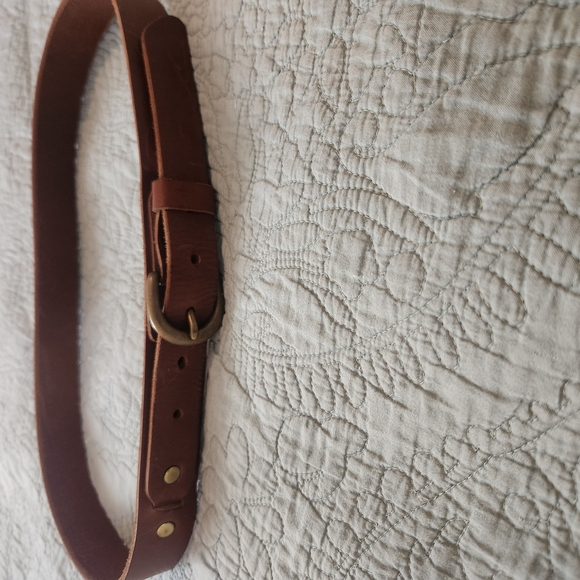 Billykirk Unisex Hand Made Brown Leather Belt - Picture 2 of 6